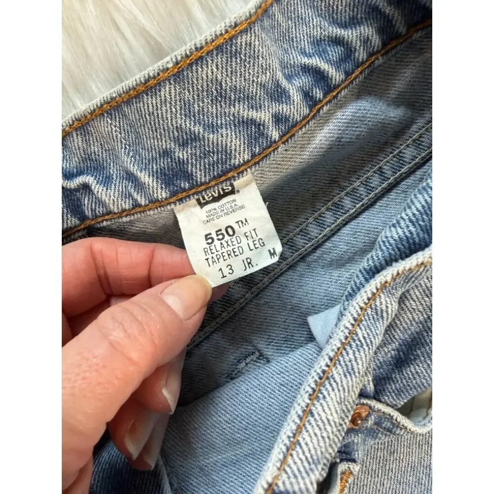 Levi’s 550 Vintage 90’s Relaxed Fit Denim Mom Style Cut Offs